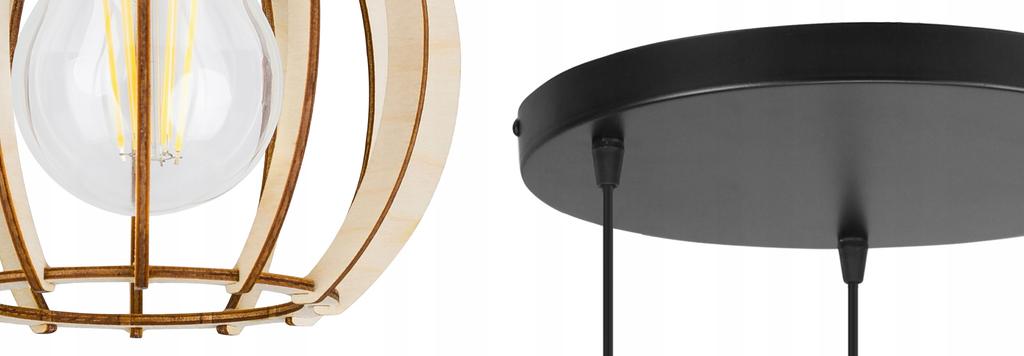 MODERN WOODEN LED CEILING HANGING LAMP