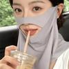 Breathable Cabin-style Face Shield Thin Cycling Mask Sunshade Sunscreen Face Cover  Sun Protection