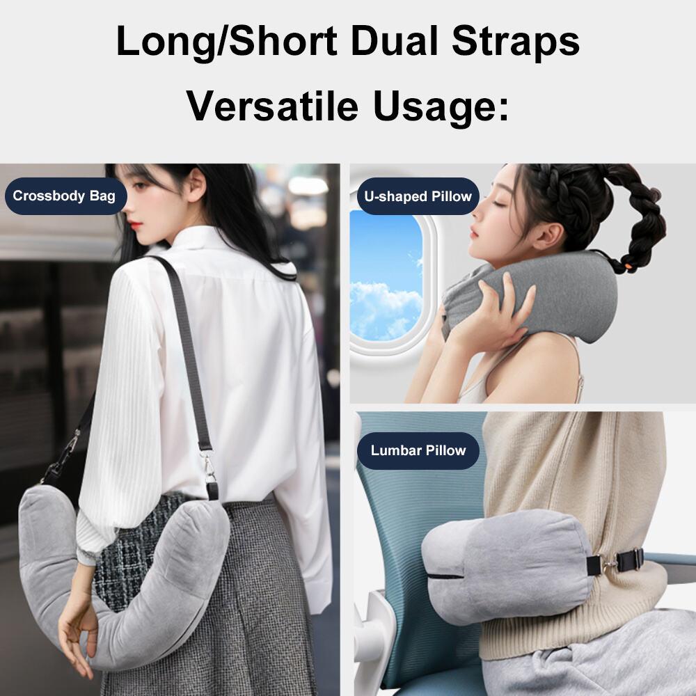Neck Pillow Stuffable Clothing Travel Neck Pillowcase Portable Travel Neck Pillow Support Outdoor Adjustable Neck Support Pouch Tool