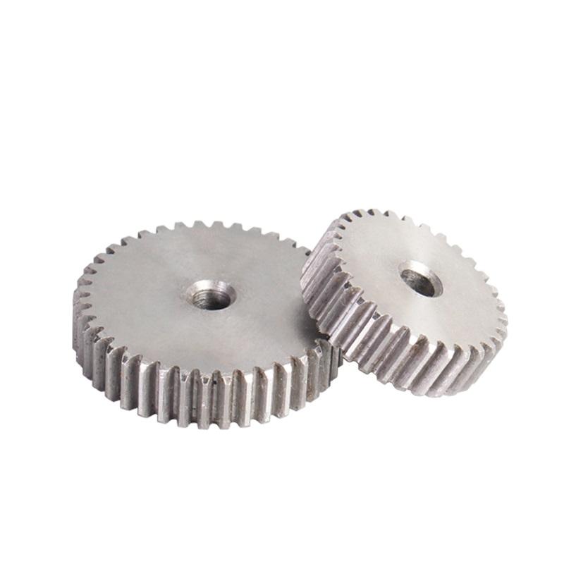 1M Spur Gear 42T/43T/44T/45T/46T/47T/48T/49T/50T/51T/52T/53T/54T/55T/56T 45# Carbon Steel Thickness 10mm