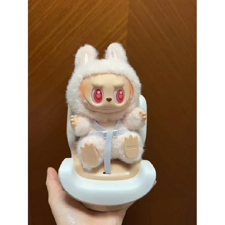 For 17cm Labubu Mini Chair Bjd Doll Room Decoration 2nd Generation Sitting Party Series Doll Sofa Car Mini Safety Seat