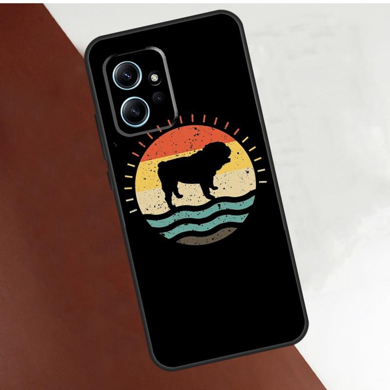 English Bulldog Heartbeat Case For Xiaomi Redmi Note 10 Pro 8 9 11 12 Pro 9S 10S 11S 12S Cover For Redmi 12 9 10 C