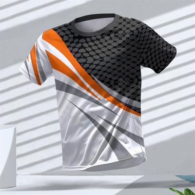 Nuova T-shirt da Uomo a Girocollo Sportiva da Corsa Outdoor Traspirante ad Asciugatura Rapida Abbigliamento Fitness Casual Stampa 3D
