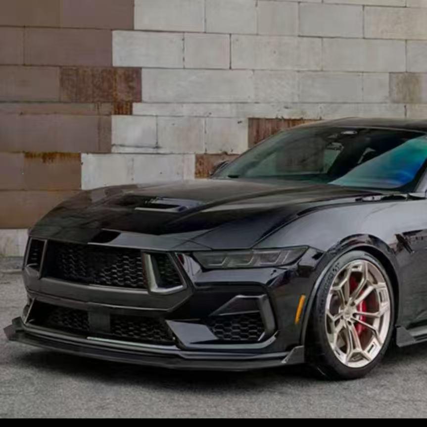 2024 Ford New Mustang 3-Piece Front & Rear Lip Body Kit, Gloss Black
