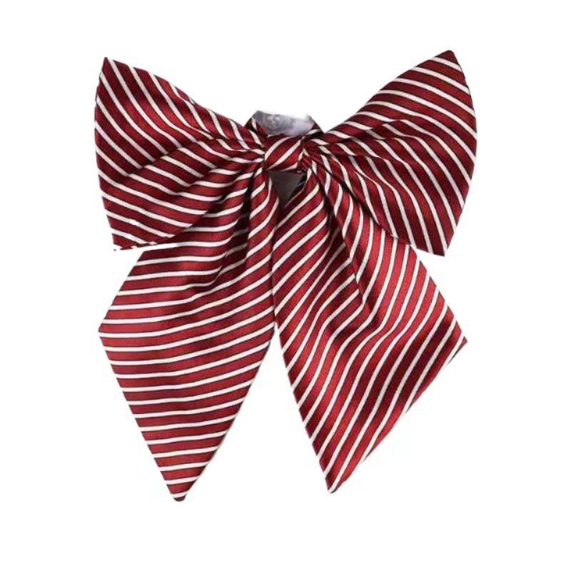 

Цветная полосатая профессиональная одежда для мужчин и женщин, рабочий воротник-бабочка, белая рубашка, подходящий галстук, универсальный банковский галстук-бабочка