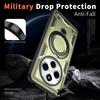 For Xiaomi Redmi 14C Case Military Armor Shockproof 360° Rotating Magnetic Metal Ring Stand TPU Frame Plastic Phone Cover Fundas
