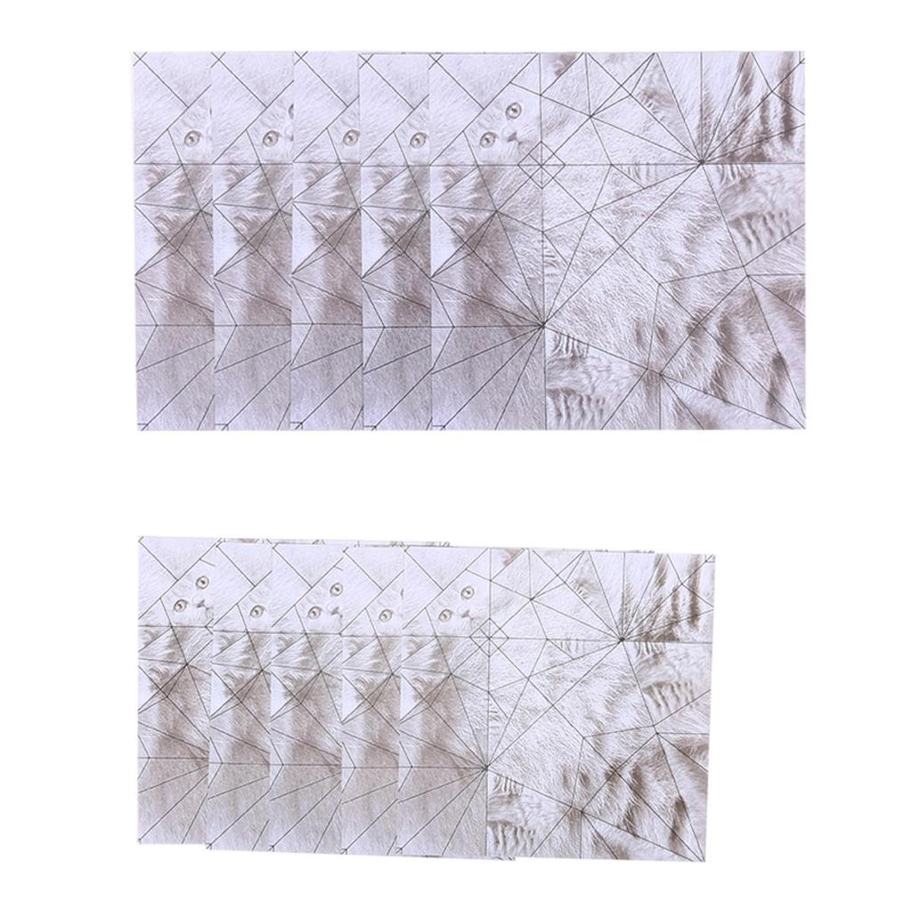 Zrób to sam Papierowe Koty Pies Ręcznie robiony Papier Origami do Zginania Urocze Figurki Zabawna Aktywność Twórcza Prezent dla Miłośników Zwierząt Zestaw do Składania Papieru Dekoracja Domu