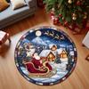 Christmas Santa 3D Printed Rug Welcome Rug Indoor Santa Claus Christmas Rug Decor Door Mat Winter Home Decor Bedroom Decor