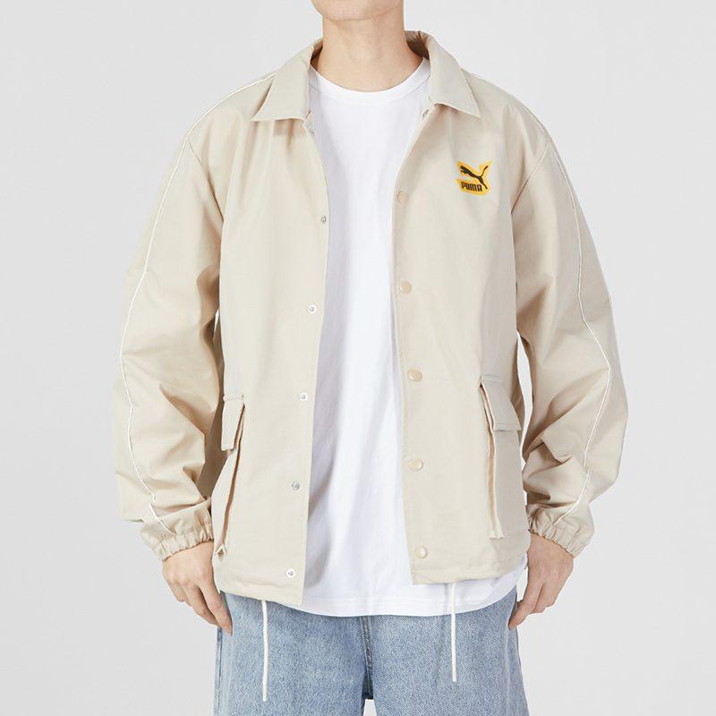 PUMA Classics Street Sport Woven Jacket Men's Ecru 539969-88