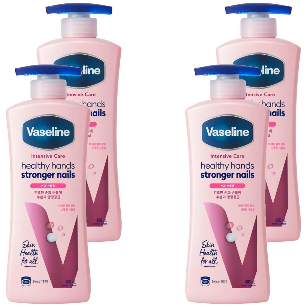 Vaseline Intensive Care Healthy Hand & Stronger Nail Lotion 400ml 4 pcs