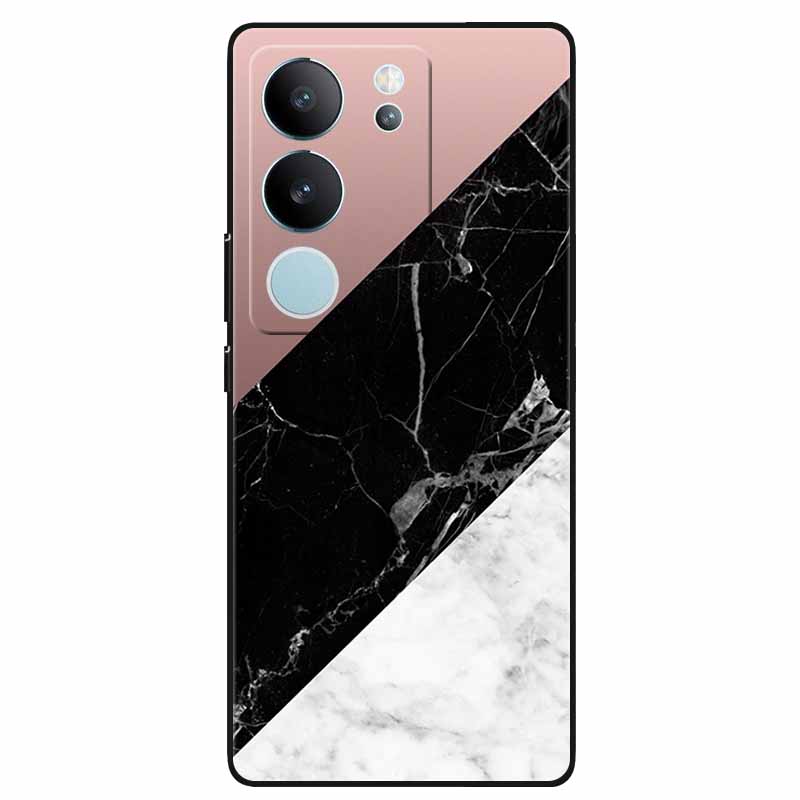 Phone Cases For Vivo V29 5G Cover 2023 Silicone Soft Lovely Marble Printing Coque for Vivo V29 V 29 V2250 Back Coque 6.78'' Etui