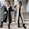 2026 Autumn/Winter Women's Casual Leather Thickened Windbreaker - Loose Fit Fashion Coat