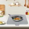Große Silikon-Abtropfmatte mit Ableitungsöffnung zum Trocknen von Schüsseln und Geschirr