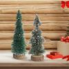 Snow Sprinkled Christmas Tree Collection Festival Tabletop Christmas Tree Set with Snow Detail for Seasonal Decoration