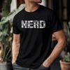 Retro Tech Nerd Graphic T-Shirt: Science, Computing, Gaming Icons (100% Cotton)