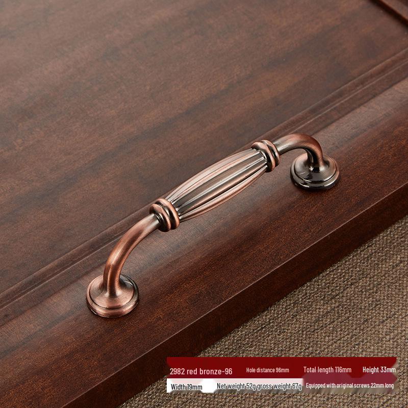 Antique Bronze European & American Zinc Alloy Cabinet Drawer Pull Handle