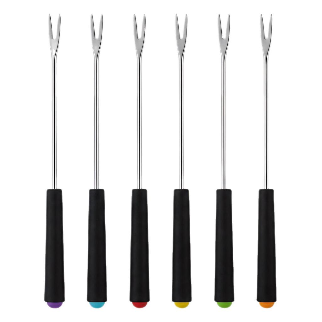 Stainless Steel 6-Piece Fruit, Dessert, and Cheese Fork Set