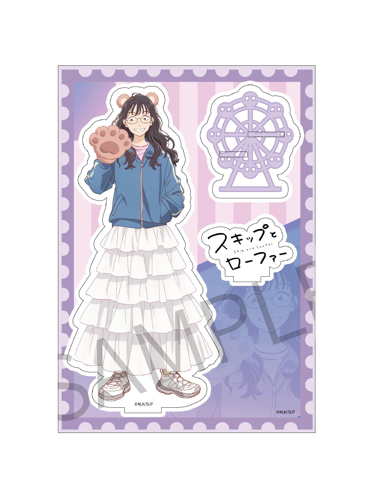 AFORCE x DRAGON HORSE «Прогулка и лофер» Макото Курумэ Акриловая подставка для персонажа [Версия Парка развлечений]