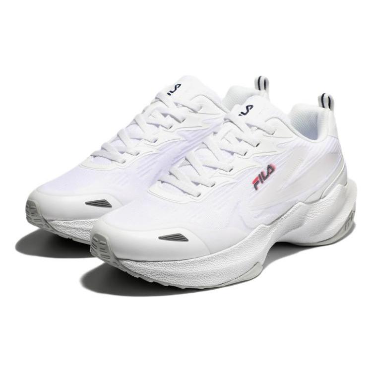 Fila Nre E3 Textile, Leather Low Top Casual Shoes Unisex White Korean Style 1RM02225E_100