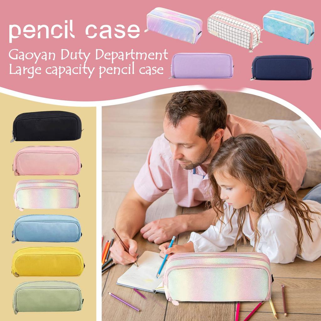 High-value Japanese Style Large-capacity Pencil Case Korean Version Junior High School Student Canvas Stationery Bag Boys And Girls Cute Pencil Case