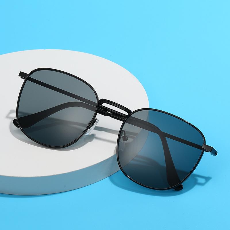 Personalized Fashion Glasses Women'S Metal Box Retro Driving Sunglasses Men'S Trendy Uv-Proof Sunglasses