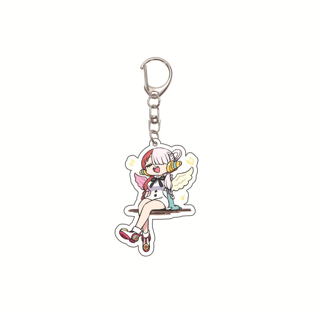 One Piece 5.5CM Acrylic Keychain, Anime Keychain, Luffy, Zoro Cartoon One Piece Bag Keychain