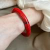 Circular Geometric Resin Bangle Europe American Style Retro Hand Ring Opening Bracelet  Girls