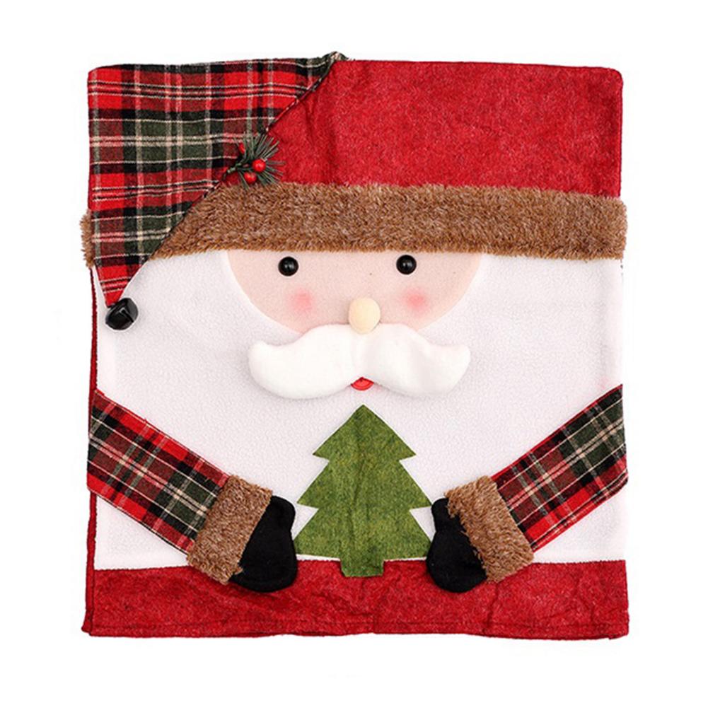 1/2Pcs Christmas Chair Back Covers 21.26x18.9in Chair Covers Dining Chair Slipcovers for Holiday Gatherings Interior Decoration