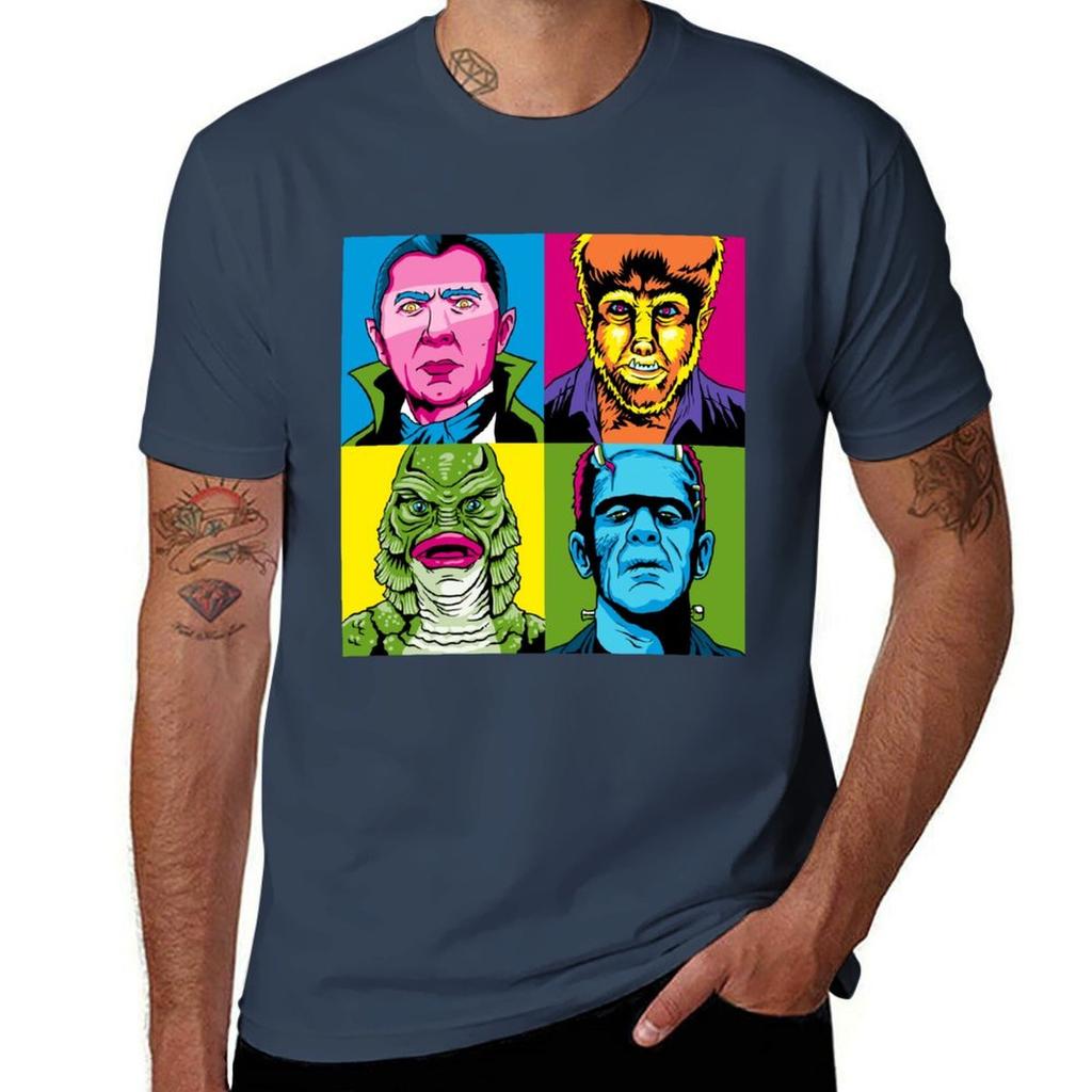 Pop Monster Tshirt Sports Casual Breathable Tee Shirt