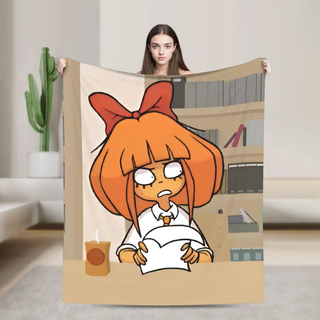 Cartoon Mymy Ongezelligs Blanket Fleece Textile Decor Multifunction Super Soft Throw Blanket For Bedding Car Bedding Throws