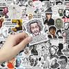 50PCS Creative Celebrity Emoji Stickers for Laptops, Suitcases, and Stationery