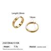 18K Gold Plated Greek Key Hoop Earrings-Tarnish-Free Hypoallergenic Meander Pattern Ear Studs for Girls Stainless Steel