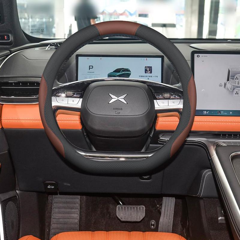 Xiaopeng G9 Steering Wheel Cover: Anti-Slip, Odorless, No-Sew Leather for Interior Modification Default