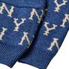 New MLB Old Flower Sweaters Unisex Blue 3AKTM0114-50BLD