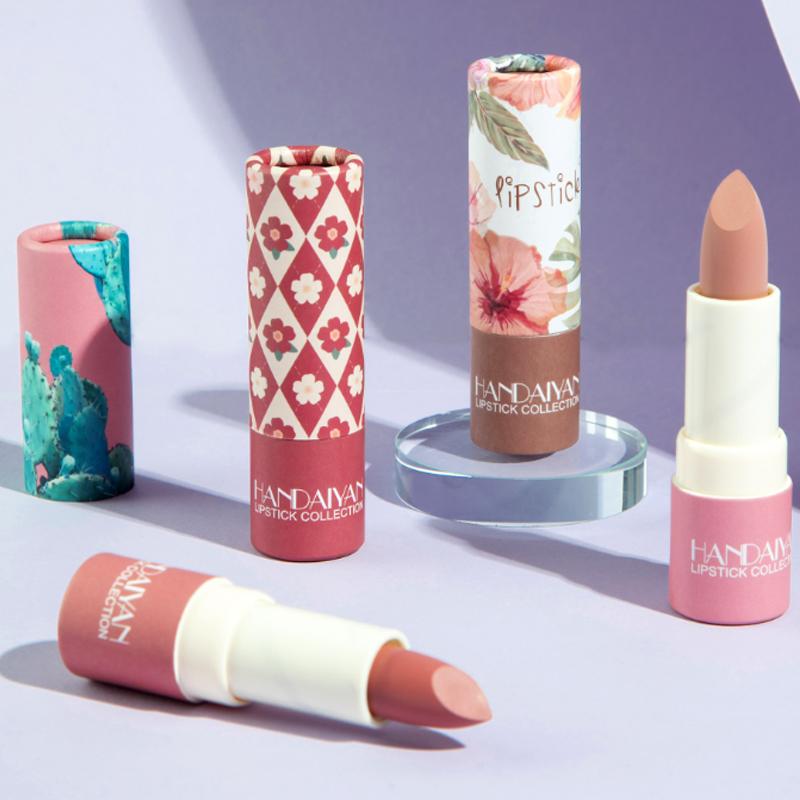 Matowa szminka 8 kolorów Nude nawilżający gładka szminka długotrwały czerwony odcień ust makijaż wodoodporna aksamitna szminka