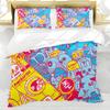 Abstract Art Painting Duvet Cover Colorful Cartoon Pattern Bedding Set Microfiber Quilt Cover Twin Full For Kids Girl Teen Decor