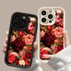Flower Phone Case For iPhone 11 15 16 Pro Max 13 14 12 XS X XR 7 8 Plus SE 16promax Liquid Silicone Shockproof Soft Funda Cover