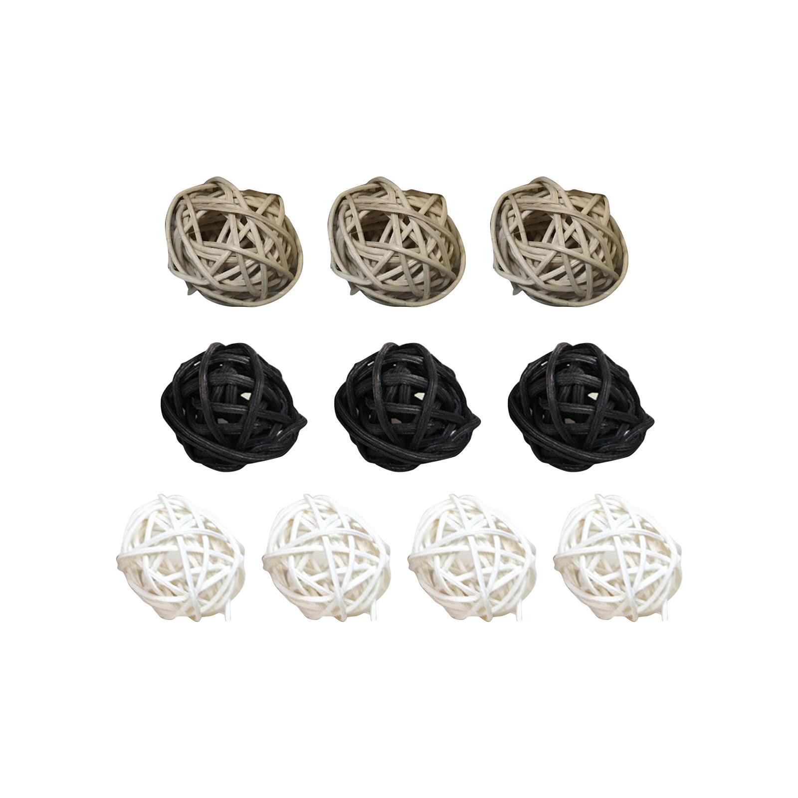 

Плетеный ротанговый шар Декоративный шар Наполнитель для вазы Украшение стола Украшение свадебной вечеринки Центральная чаша Декоративный шар One Size