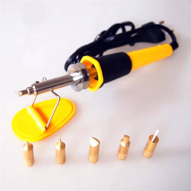 2025 Trend DIY Leather Pyrography Pen Set 7 PCS Wood Carving Pen With 5 Heads Stand Wood Craft Accessory For Graver Tool US Plug