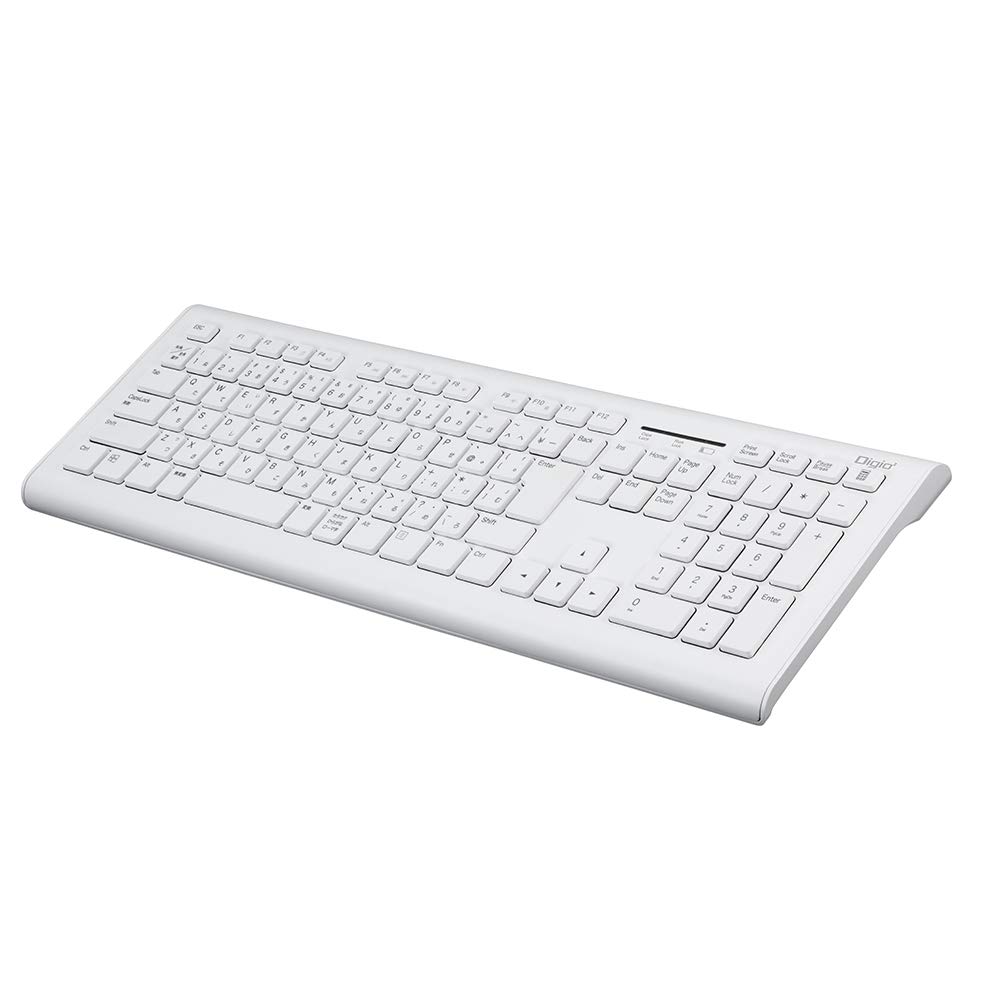 Digio2 Wireless Quiet Keyboard, White, 48388