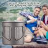 Camp Tea Kettle Stainless Steel Camping Kettle with 2*300ml Cups Anodized Aluminum for Outdoor