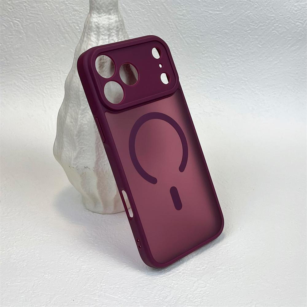 Magnetic for Clear Color Bright Phone Case for For Iphone 17 16 Pro Max 1 13 14 12 Wireless Charge Matte Shockproof Cover