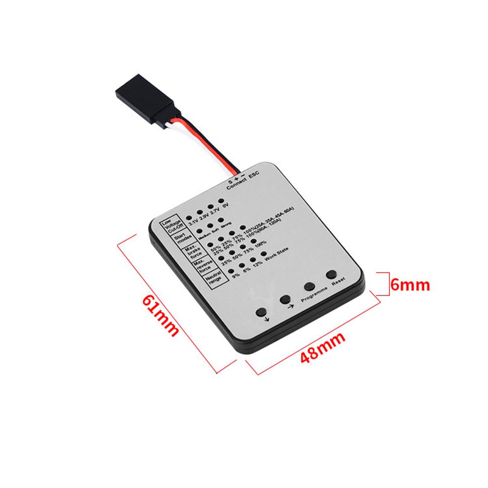 1pc Brushless Electronic Speed Controller Travel Setting Card Accessory Programming Low Voltage Detection