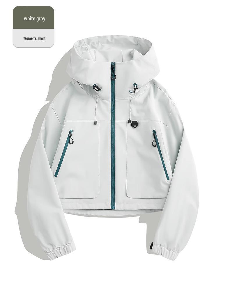 Woodpecker Women's Petite Windproof Jacket - Spring/Autumn Casual Style