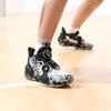 Anta Irregular 2 Comfortable Sports Non-Slip Wear-Resistant Mid-Top Kids Basketball Shoes Kids Basketball Shoes Black White 312321102H-2