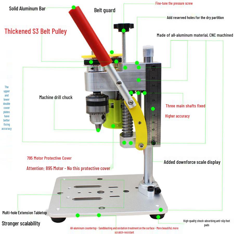 Micro Mini Bench Drill: DIY Precision Electric Tool for Watch, Phone Repair, and Household Projects