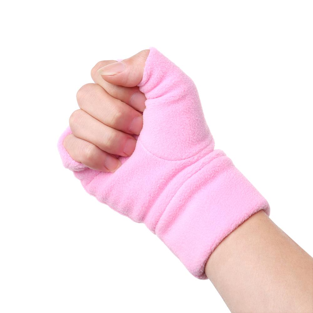Windproof Fleece Touch Screen Fingerless Gloves Driving Gloves Warm Mittens Half Finger Gloves