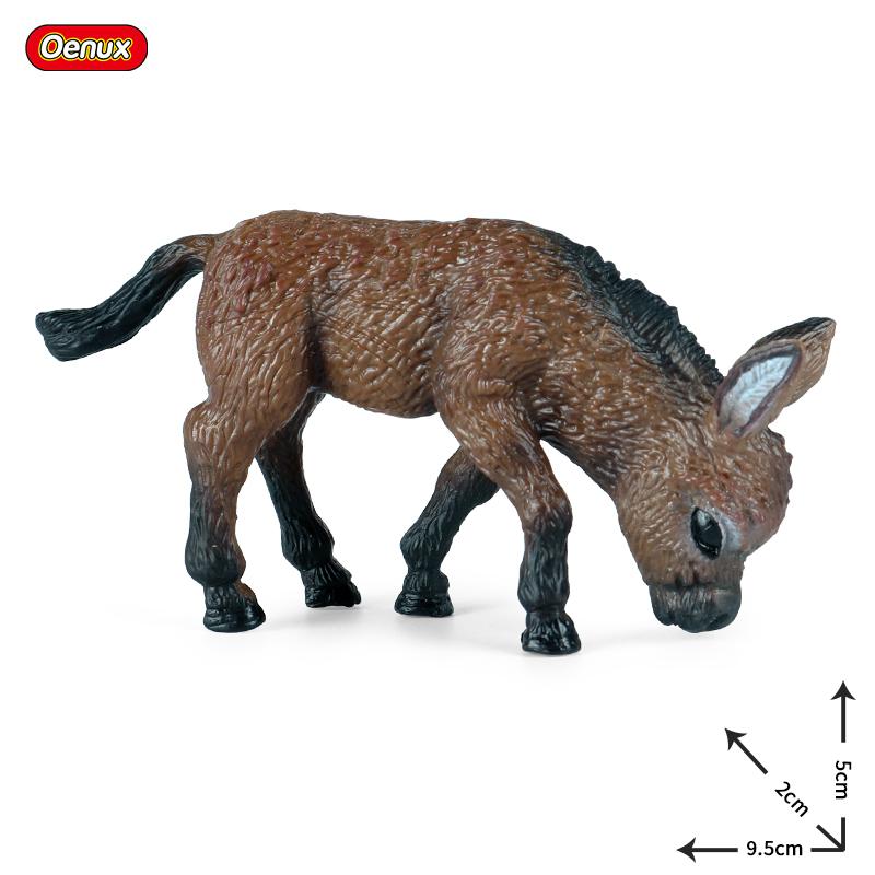 Oenux Simulation Wild Animals Toy Desert Camel Donkey Alpaca Antelope Elk Deer Model Action Figures PVC Decoration Kids Gift