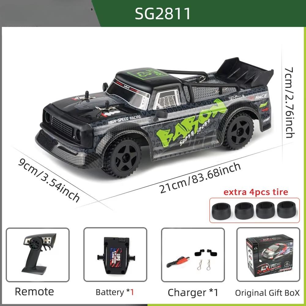 

Новый 1:24 RC Car Model 2.4GHz GTR Pickup ESP LED Light Electric Car RC Racing Rally Toys Kids Boys Gift зелёный
