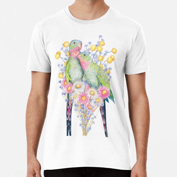 Princess Parrots  Pink Birds from the Australian Outback TShirt Made in Austra Unisex T-Shirt XXL